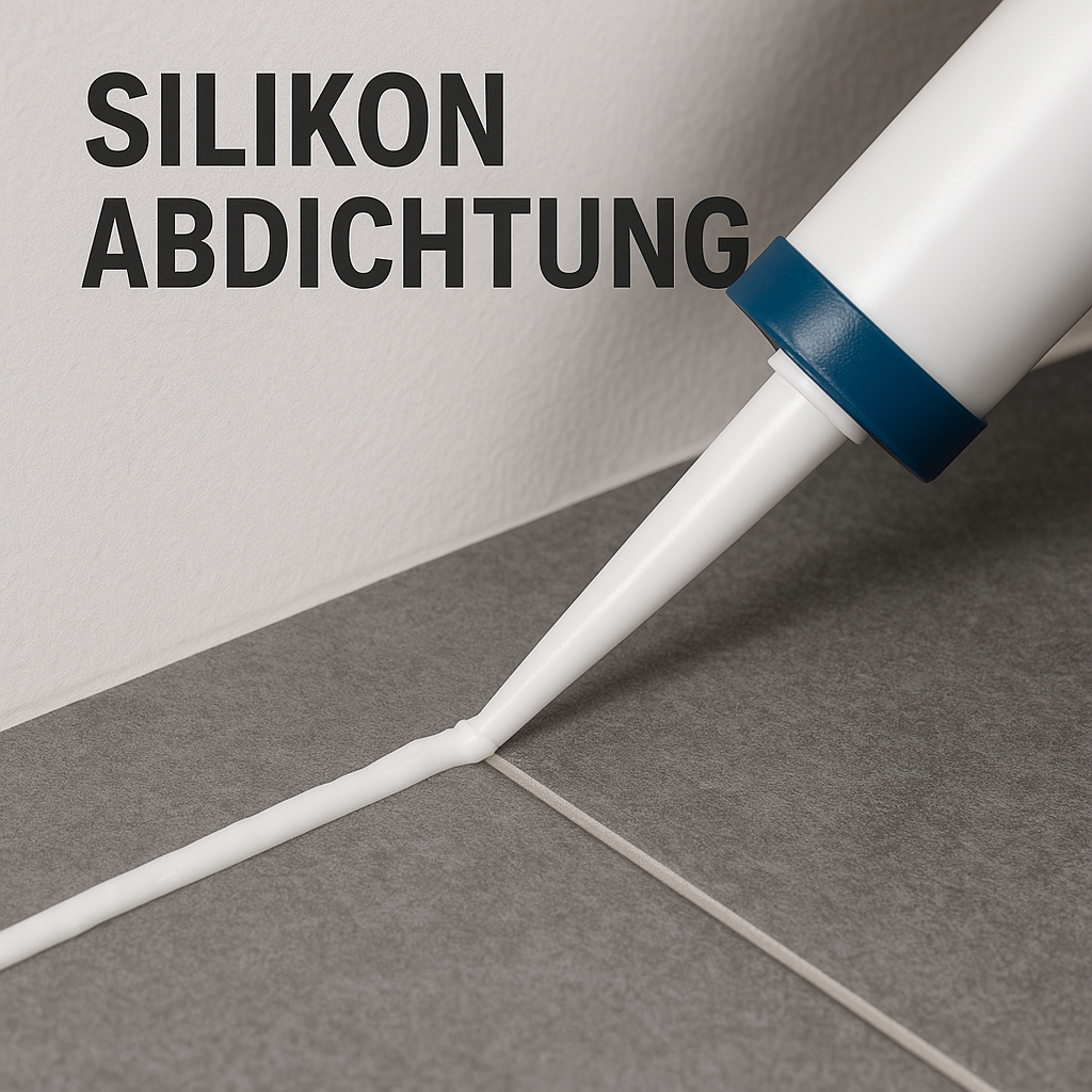 Silikonfuge wird gezogen